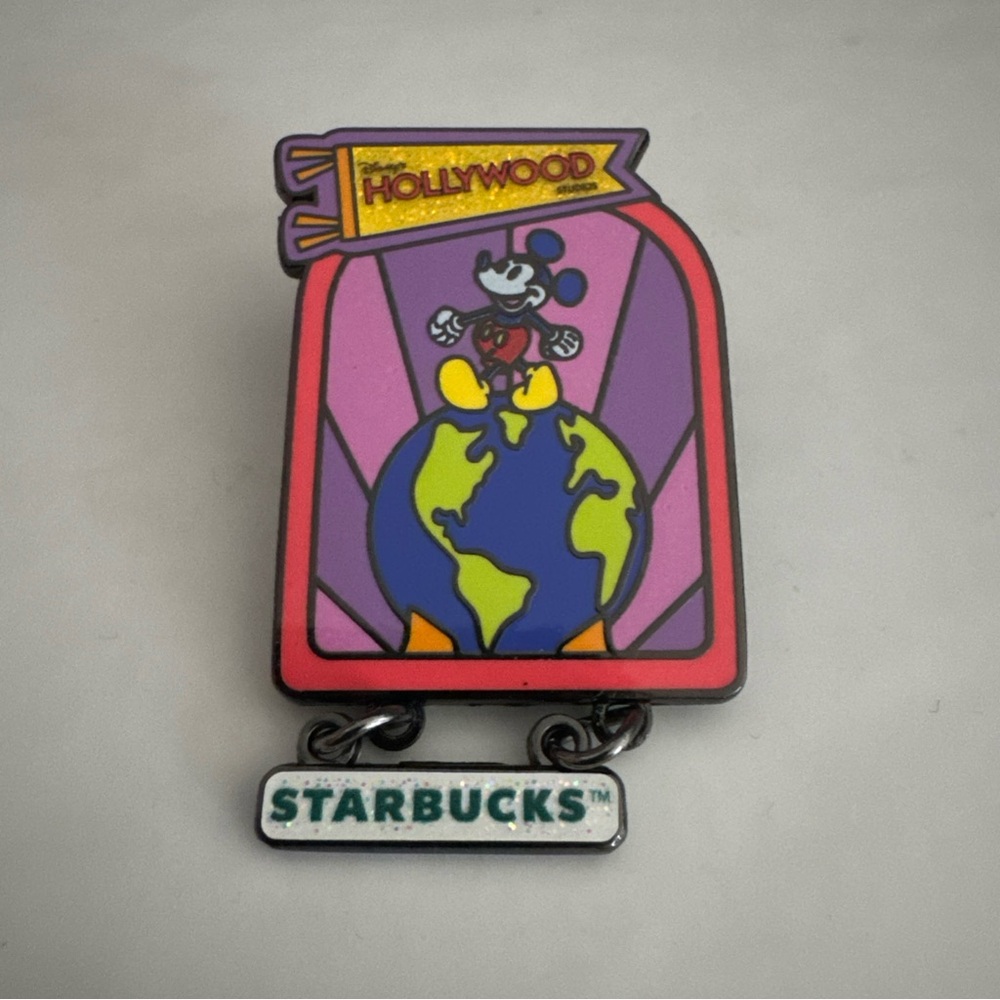 2025 Walt Disney World Starbucks Hollywood Studios Mickey World Mystery Pin Only